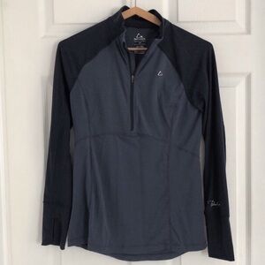 Paradox merino blend long sleeve quarter zip top